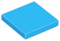 LEGO® los onderdeel Tegel Algemeen Donker Azuurblauw 3068b