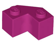 LEGO® los onderdeel Steen Aangepast in kleur Magenta 87620