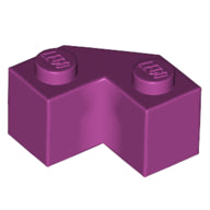Plaatje in Gallery viewer laden, LEGO® los onderdeel Steen Aangepast in kleur Magenta 87620