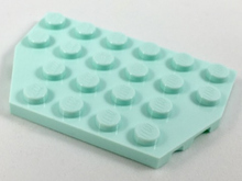 Plaatje in Gallery viewer laden, LEGO® los onderdeel Wig Plaat in kleur Licht Aqua 32059