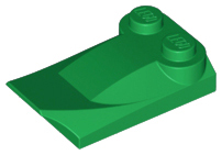 Plaatje in Gallery viewer laden, LEGO® los onderdeel Dakpan Gebogen in kleur Groen 47456