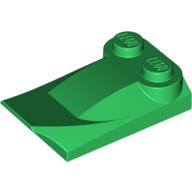 LEGO® los onderdeel Dakpan Gebogen in kleur Groen 47456