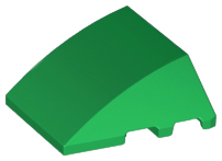LEGO® los onderdeel Wig in kleur Groen 64225
