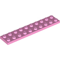 LEGO® los onderdeel Plaat Algemeen in kleur Fel Roze 3832