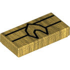 LEGO® los onderdeel Tegel met Motief Parel Goud 3069bpb630