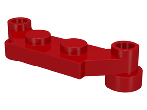 LEGO® los onderdeel Plaat Aangepast in kleur Rood 4590