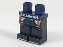 Plaatje in Gallery viewer laden, LEGO® los onderdeel Benen met Motief Donkerblauw 970c11pb37