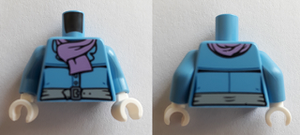LEGO® onderdeel Lijf met Motief Medium Blauw 973pb3311c01