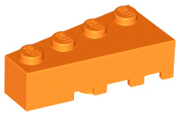 Plaatje in Gallery viewer laden, LEGO® los onderdeel Wig in kleur Oranje 41768