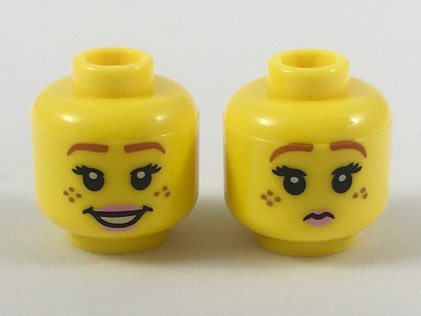 LEGO® los onderdeel Hoofd in kleur Geel 3626cpb2086
