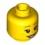 Plaatje in Gallery viewer laden, LEGO® los onderdeel Hoofd in kleur Geel 3626cpb2086