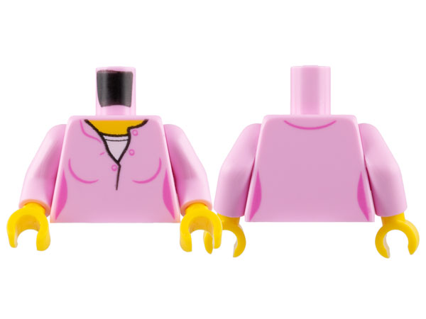 LEGO® los onderdeel Lijf met Motief Fel Roze 973pb3165c01
