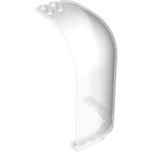 Paneel 6 x 6 x 9 hoek convex met gebogen bovenkant in Doorzichtig