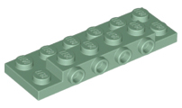 Plaatje in Gallery viewer laden, LEGO® los onderdeel Plaat Aangepast in kleur Zandgroen 87609