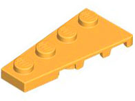 Plaatje in Gallery viewer laden, LEGO® los onderdeel Wig Plaat Helder Licht Oranje 41770