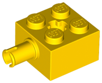 LEGO® los onderdeel Steen Aangepast in kleur Geel 6232