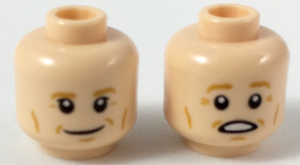 LEGO® los onderdeel Hoofd in kleur Lichte Noga 3626cpb2211
