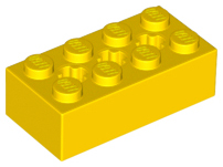 Plaatje in Gallery viewer laden, LEGO® los onderdeel Technische Steen in kleur Geel 39789