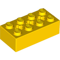LEGO® los onderdeel Technische Steen in kleur Geel 39789