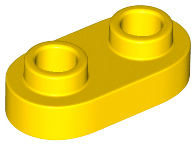 LEGO® los onderdeel Plaat Rond in kleur Geel 35480