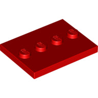 Plaatje in Gallery viewer laden, LEGO® los onderdeel Tegel Aangepast in kleur Rood 88646