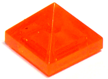 LEGO® Dakpan Algemeen Doorzichtig Neon Oranje 22388