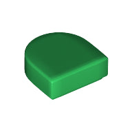 LEGO® los onderdeel Tegel Rond in kleur Groen 24246