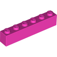 LEGO® los onderdeel Steen in kleur Donker Roze 3009