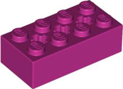 LEGO® los onderdeel Technische Steen in kleur Magenta 39789