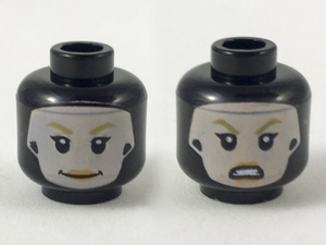 LEGO® los onderdeel Hoofd in kleur Zwart 3626cpb2276