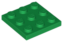 LEGO® los onderdeel Plaat Algemeen in kleur Groen 11212