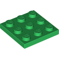 LEGO® los onderdeel Plaat Algemeen in kleur Groen 11212