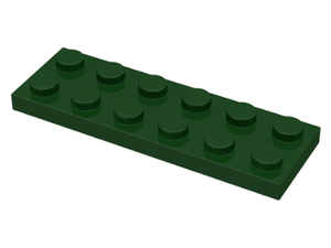 LEGO® los onderdeel Plaat Algemeen in kleur Donkergroen 3795