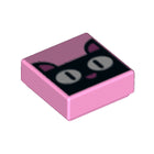 LEGO® los onderdeel Tegel met Motief Fel Roze 3070bpb141