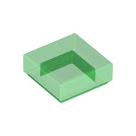 Plaatje in Gallery viewer laden, LEGO® los onderdeel Tegel Algemeen Doorzichtig Groen 3070b