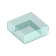 Plaatje in Gallery viewer laden, LEGO® onderdeel Tegel Algemeen Doorzichtig Lichtblauw 3070b