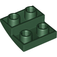 LEGO® los onderdeel Dakpan Gebogen Donkergroen 32803