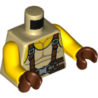 LEGO® los onderdeel Lijf met Motief Geelbruin 973pb3377c01
