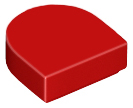LEGO® los onderdeel Tegel Rond in kleur Rood 24246