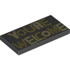 LEGO® los onderdeel Tegel met Motief Zwart 87079pb542