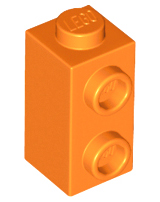 LEGO® los onderdeel Steen Aangepast in kleur Oranje 32952