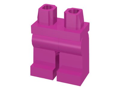 LEGO® los onderdeel Benen in kleur Donker Roze 970c00
