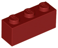 Plaatje in Gallery viewer laden, LEGO® los onderdeel Steen in kleur Donkerrood 3622