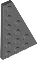 LEGO® los onderdeel Wig Plaat Donker Blauwachtig Grijs 48205