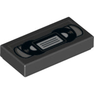 LEGO® los onderdeel Tegel met Motief Zwart 3069bpb0718