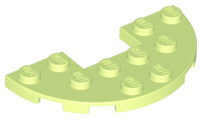 LEGO® los onderdeel Plaat Rond Geelachtig Groen 18646
