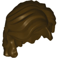Plaatje in Gallery viewer laden, LEGO® los onderdeel Haar in kleur Donker Bruin 35494