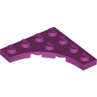 LEGO® los onderdeel Plaat Aangepast in kleur Magenta 35044