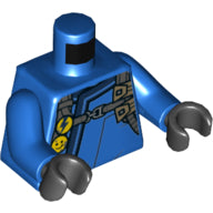 LEGO® los onderdeel Lijf met Motief Blauw 973pb3614c01