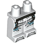 LEGO® los onderdeel Benen met Motief Wit 970c00pb0988